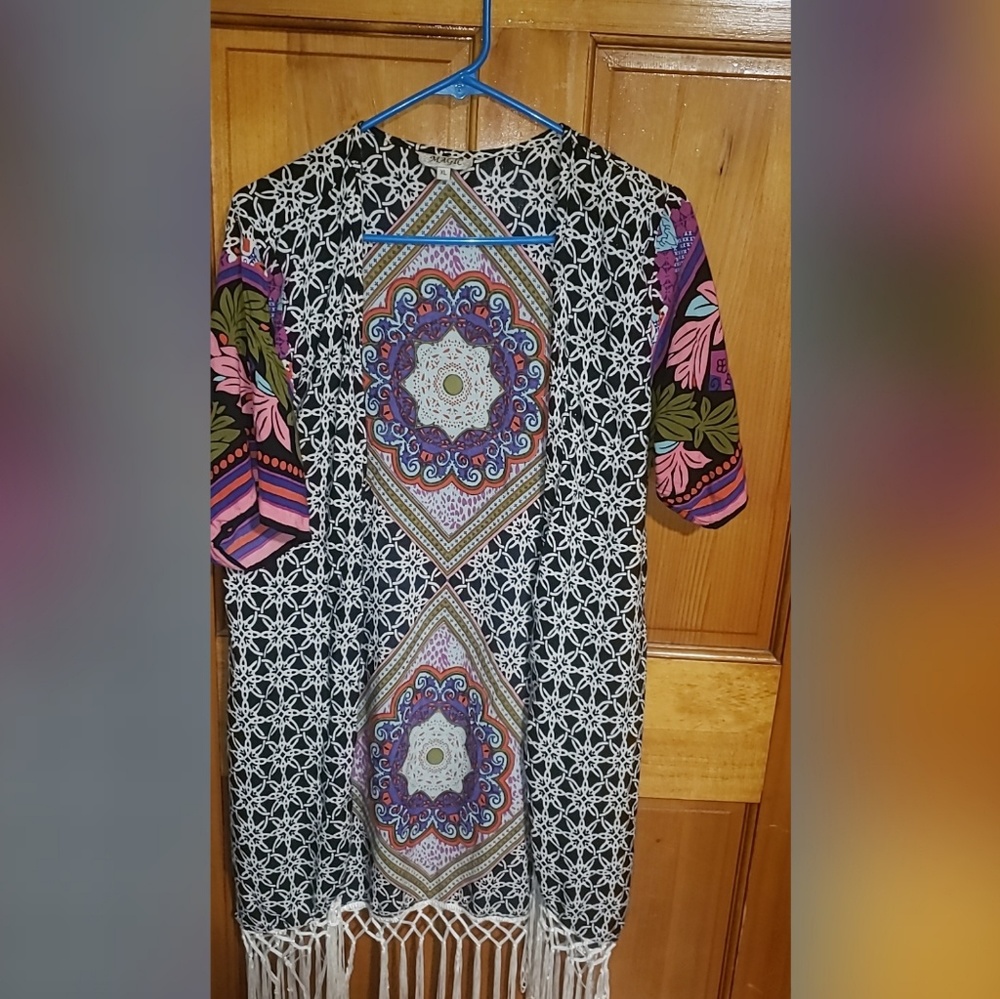 Plus Size Floral Duster